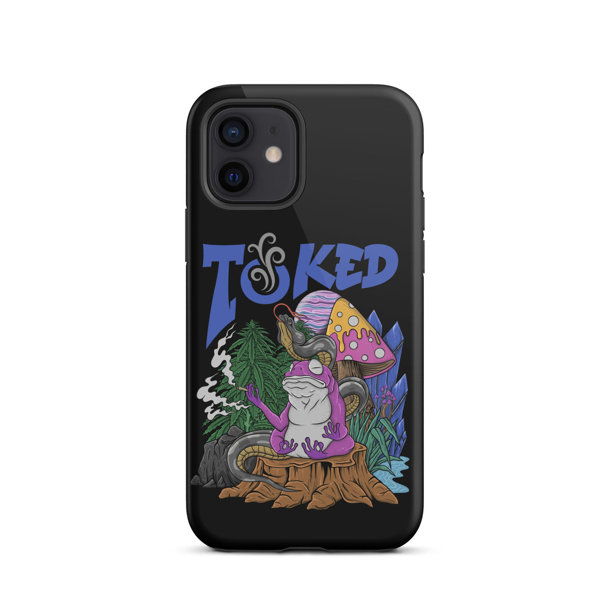 TOKED World Snake Frog Dual Layer Black iPhone Case