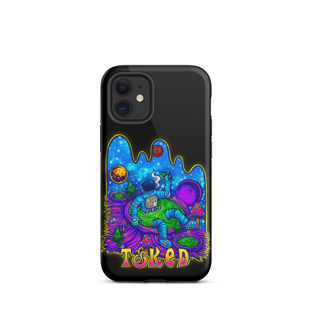 Spaceman Dual Layer Black iPhone Case