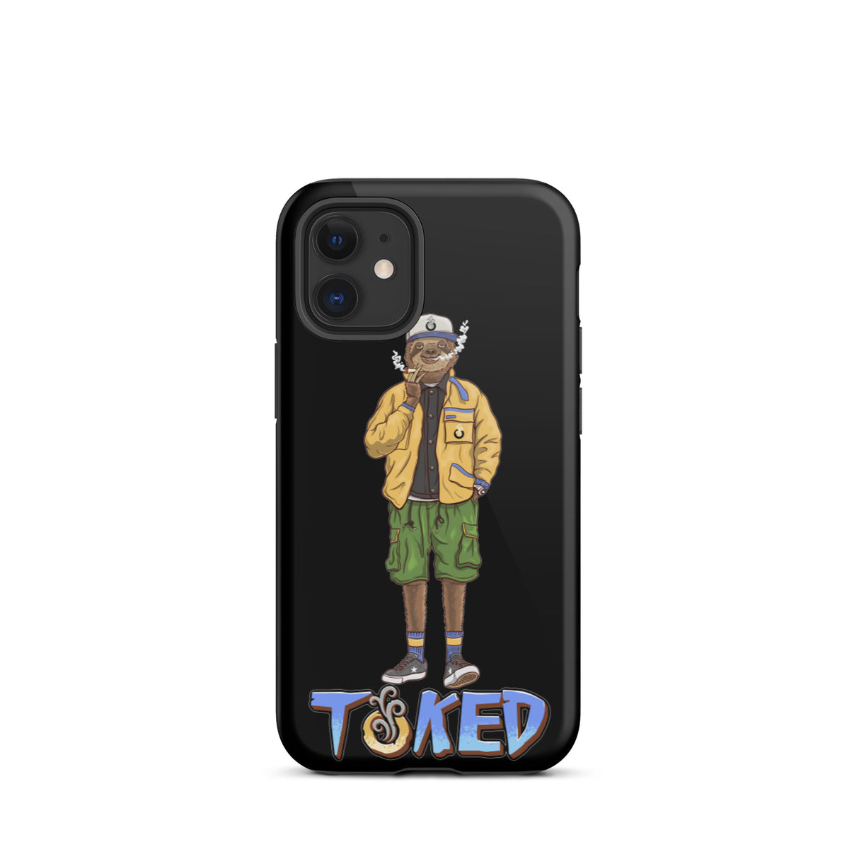 Sloth Dual Layer Black iPhone Case