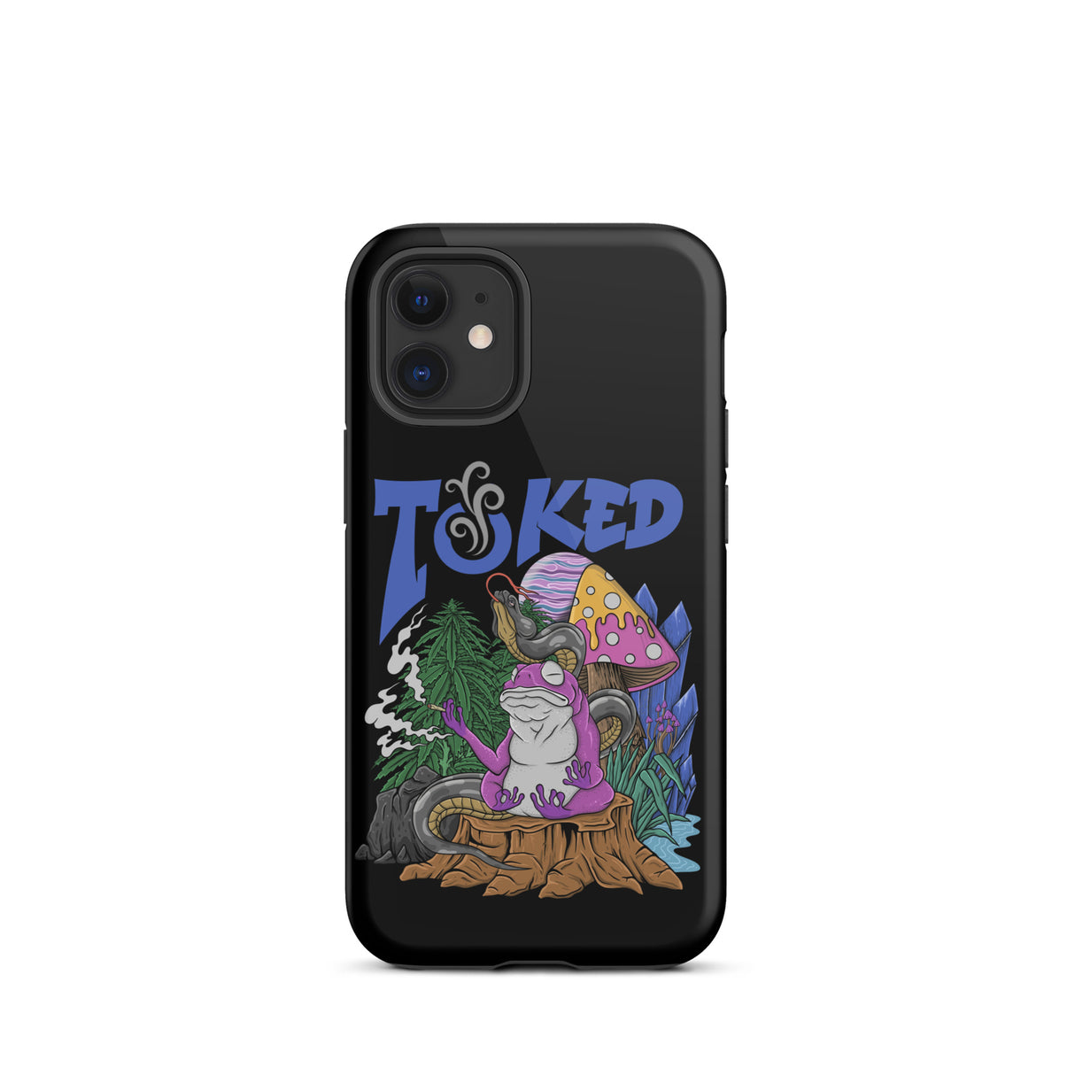 TOKED World Snake Frog Dual Layer Black iPhone Case