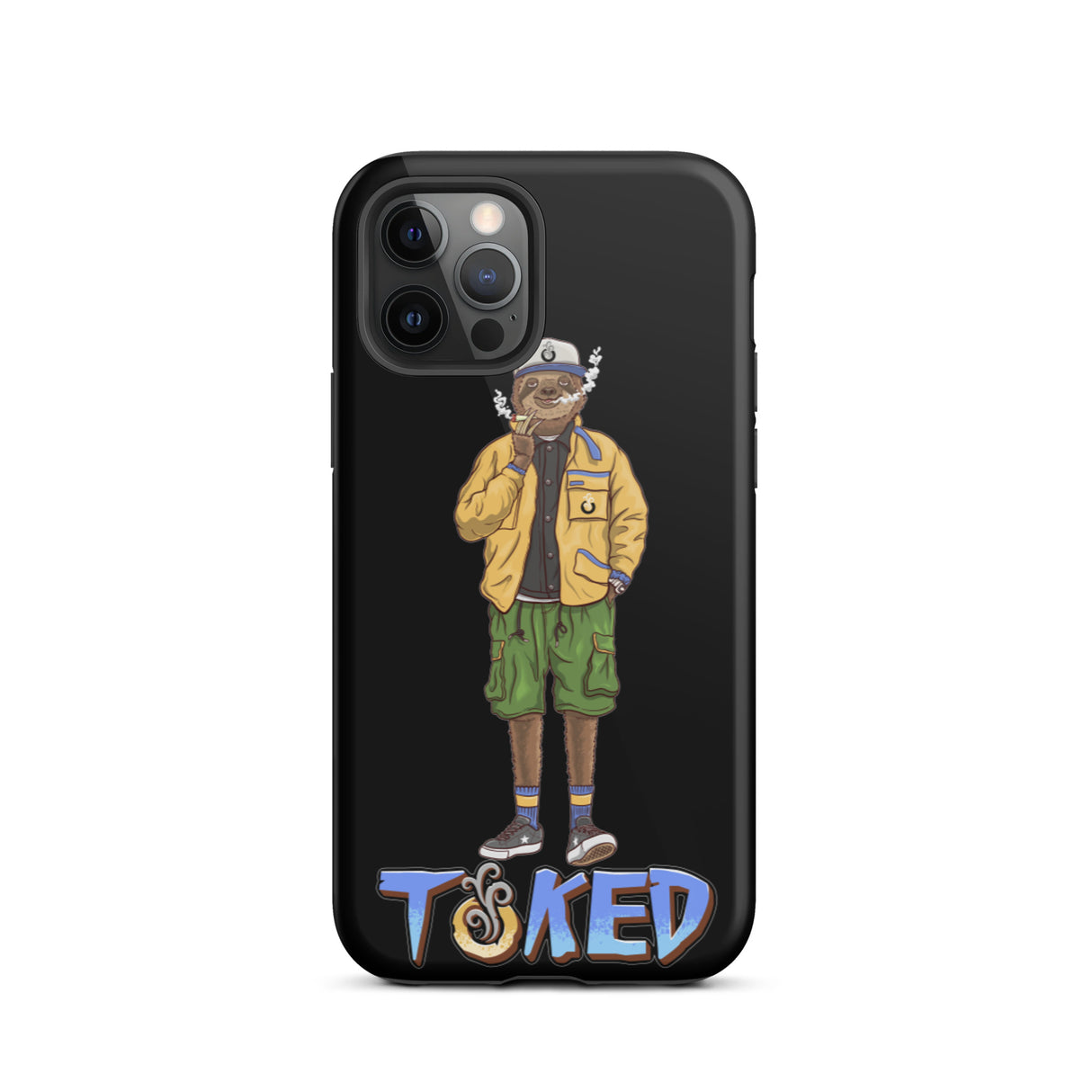 Sloth Dual Layer Black iPhone Case