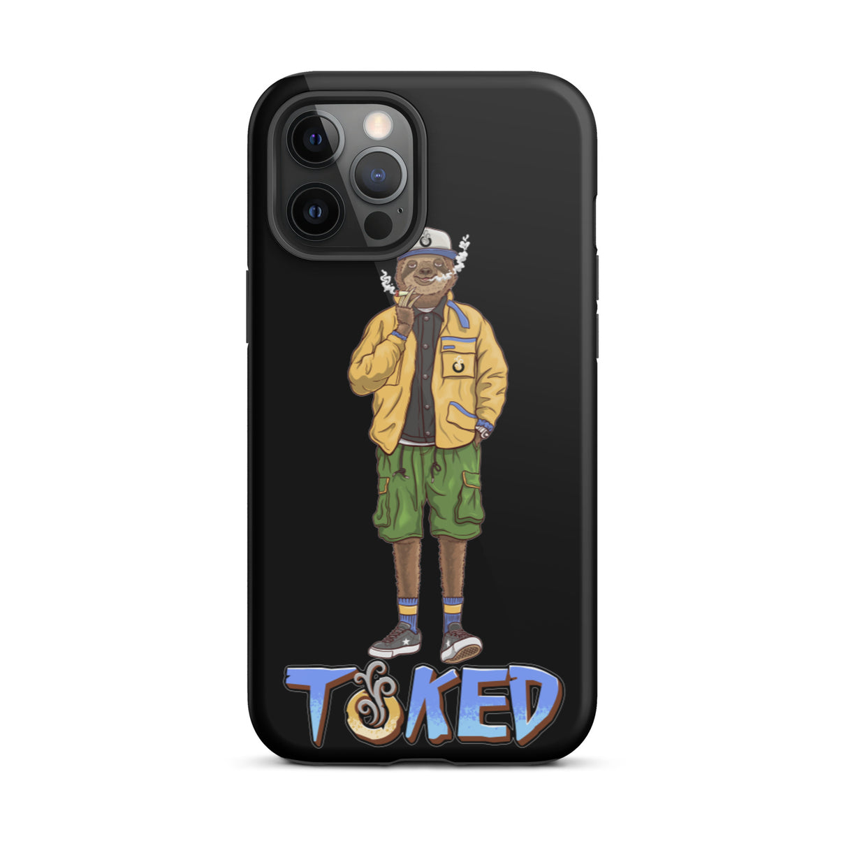 Sloth Dual Layer Black iPhone Case