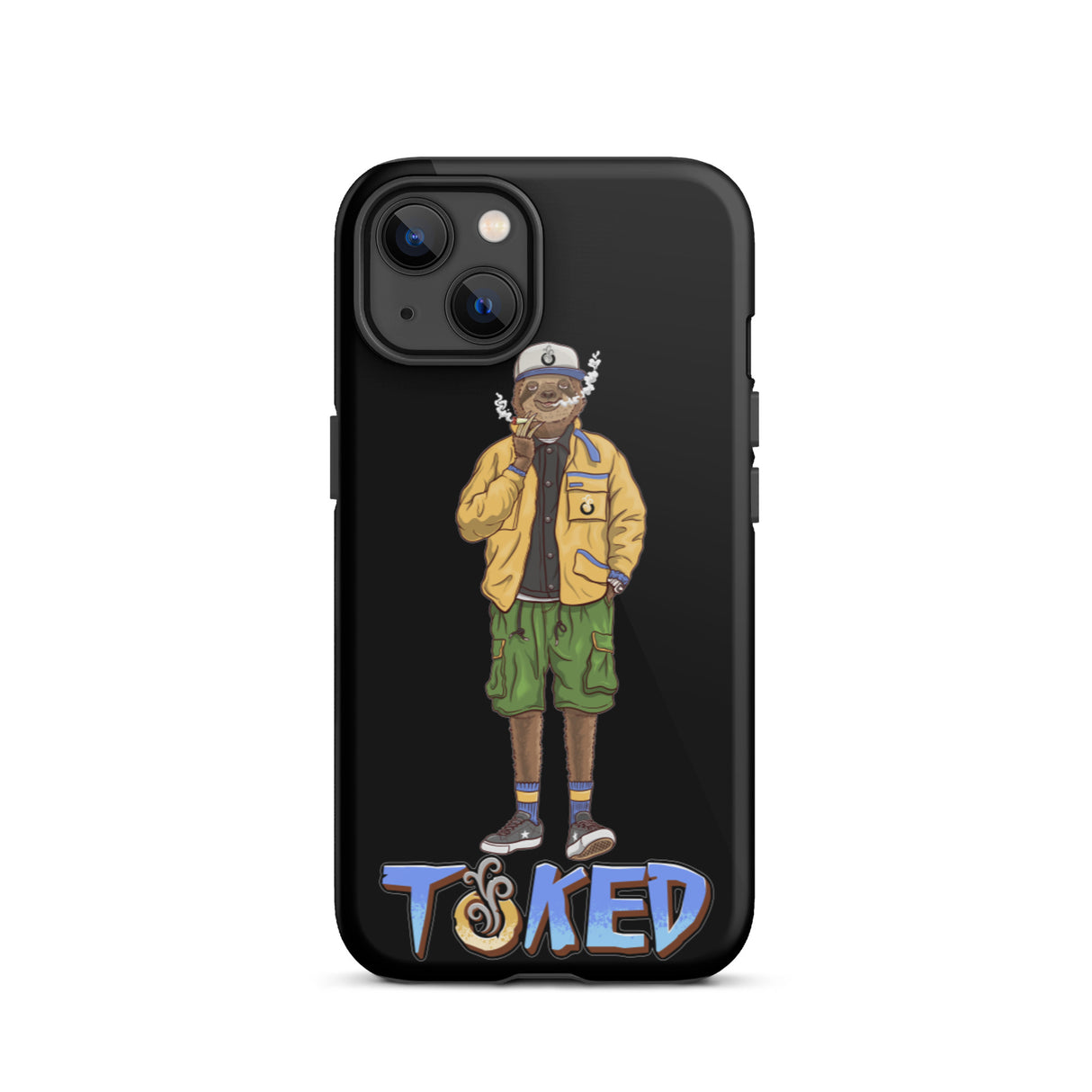 Sloth Dual Layer Black iPhone Case