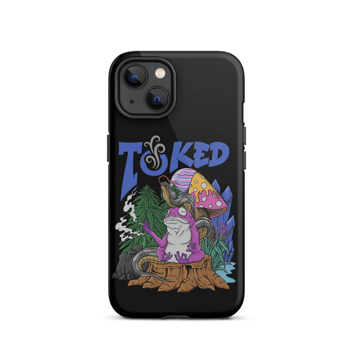 TOKED World Snake Frog Dual Layer Black iPhone Case