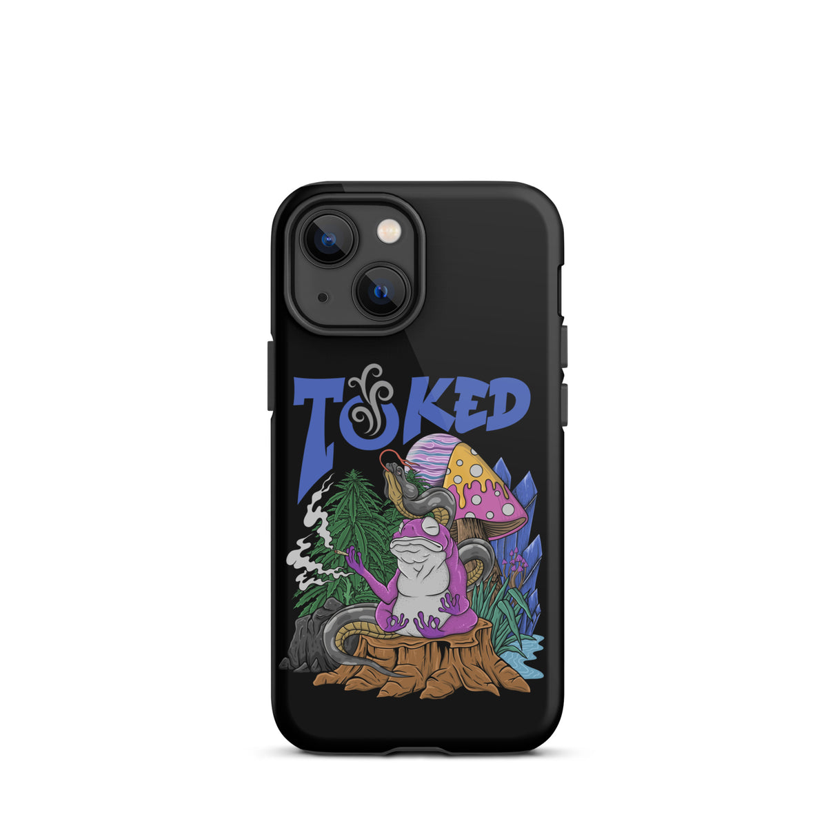 TOKED World Snake Frog Dual Layer Black iPhone Case