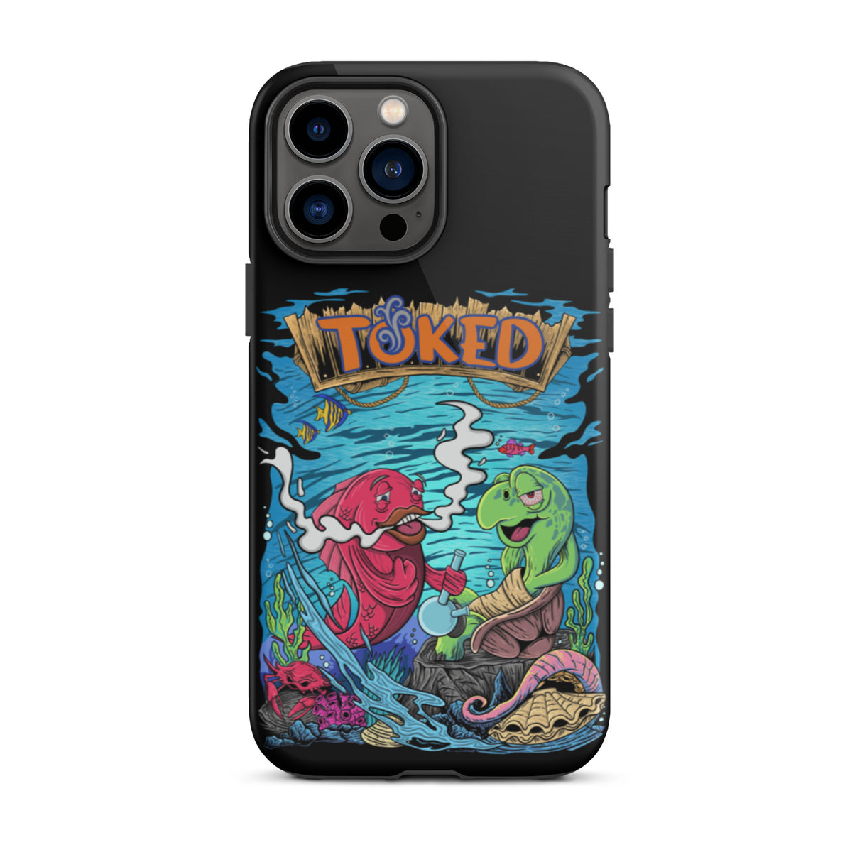 TOKED World Sapper Fish Dual Layer Black iPhone Case
