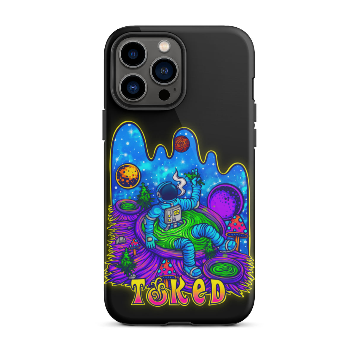 Spaceman Dual Layer Black iPhone Case