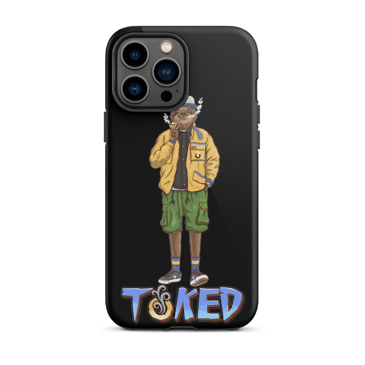 Sloth Dual Layer Black iPhone Case