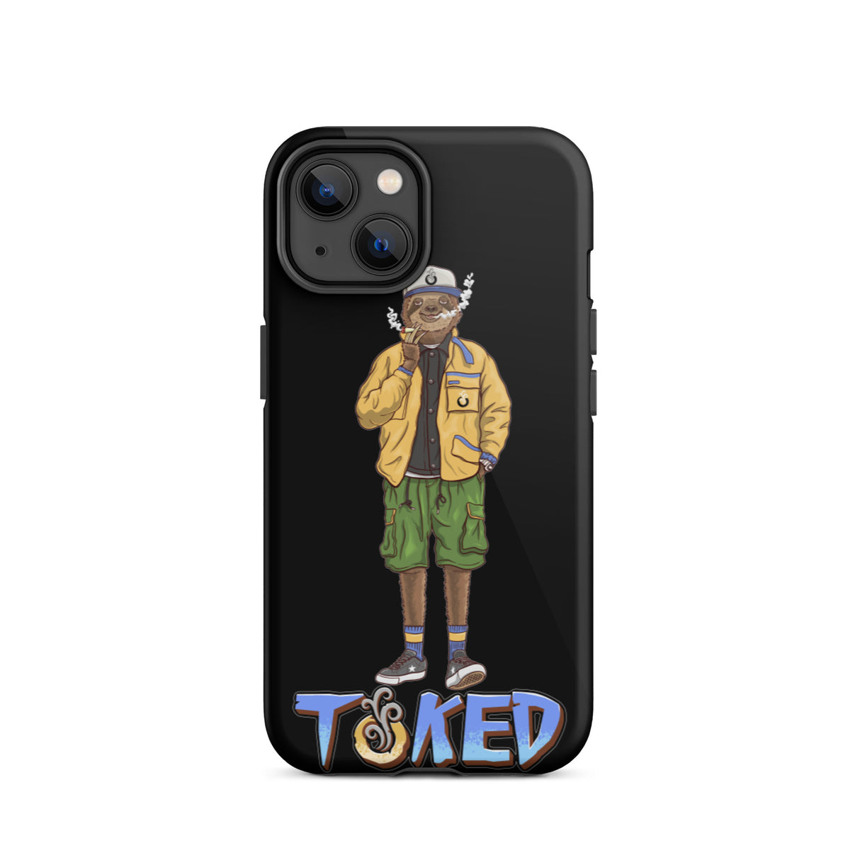 Sloth Dual Layer Black iPhone Case