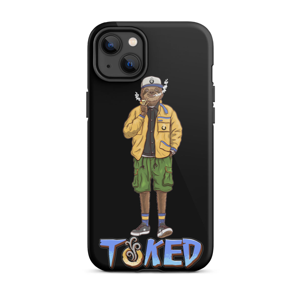 Sloth Dual Layer Black iPhone Case