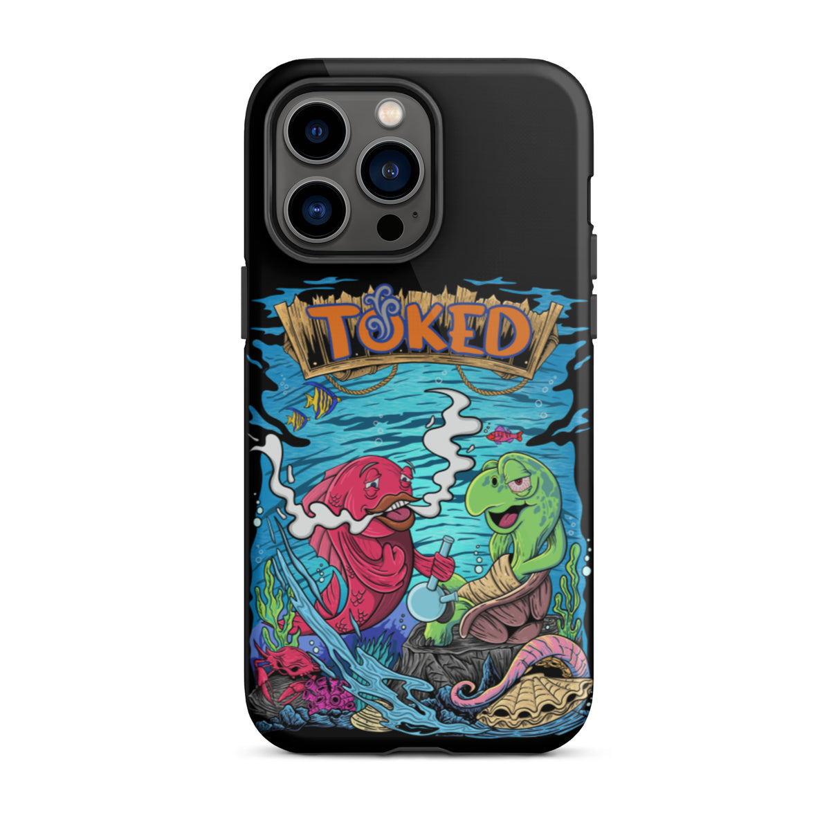 TOKED World Sapper Fish Dual Layer Black iPhone Case
