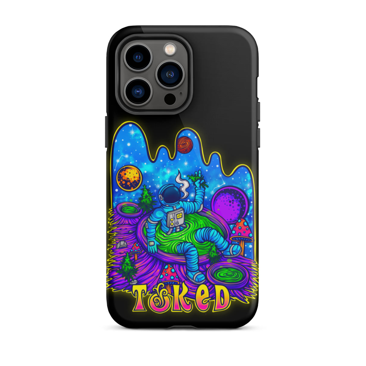 Spaceman Dual Layer Black iPhone Case