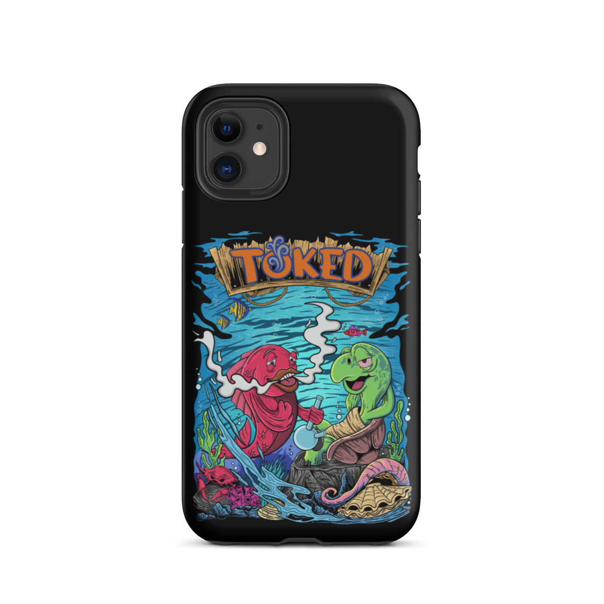 TOKED World Sapper Fish Dual Layer Black iPhone Case