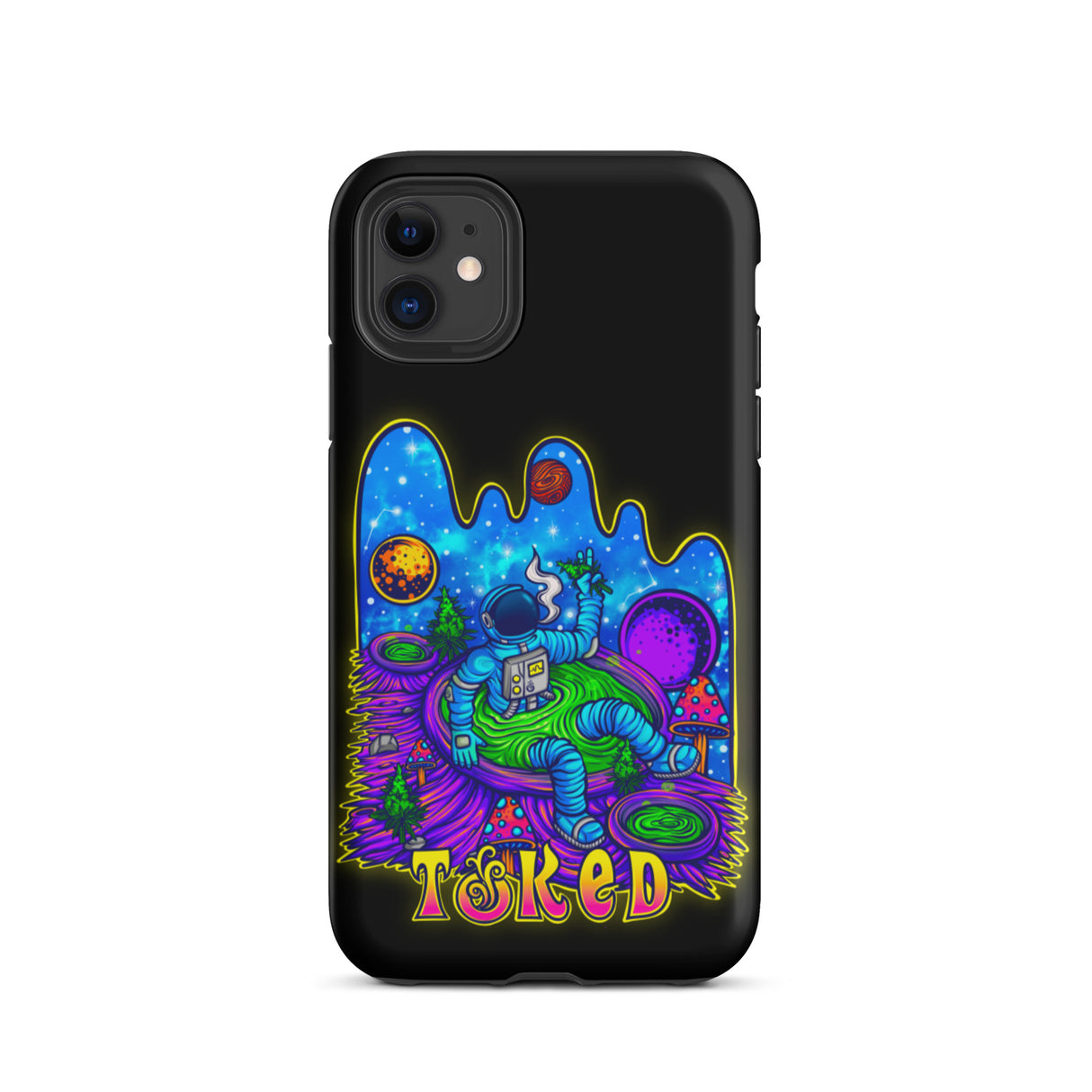 Spaceman Dual Layer Black iPhone Case