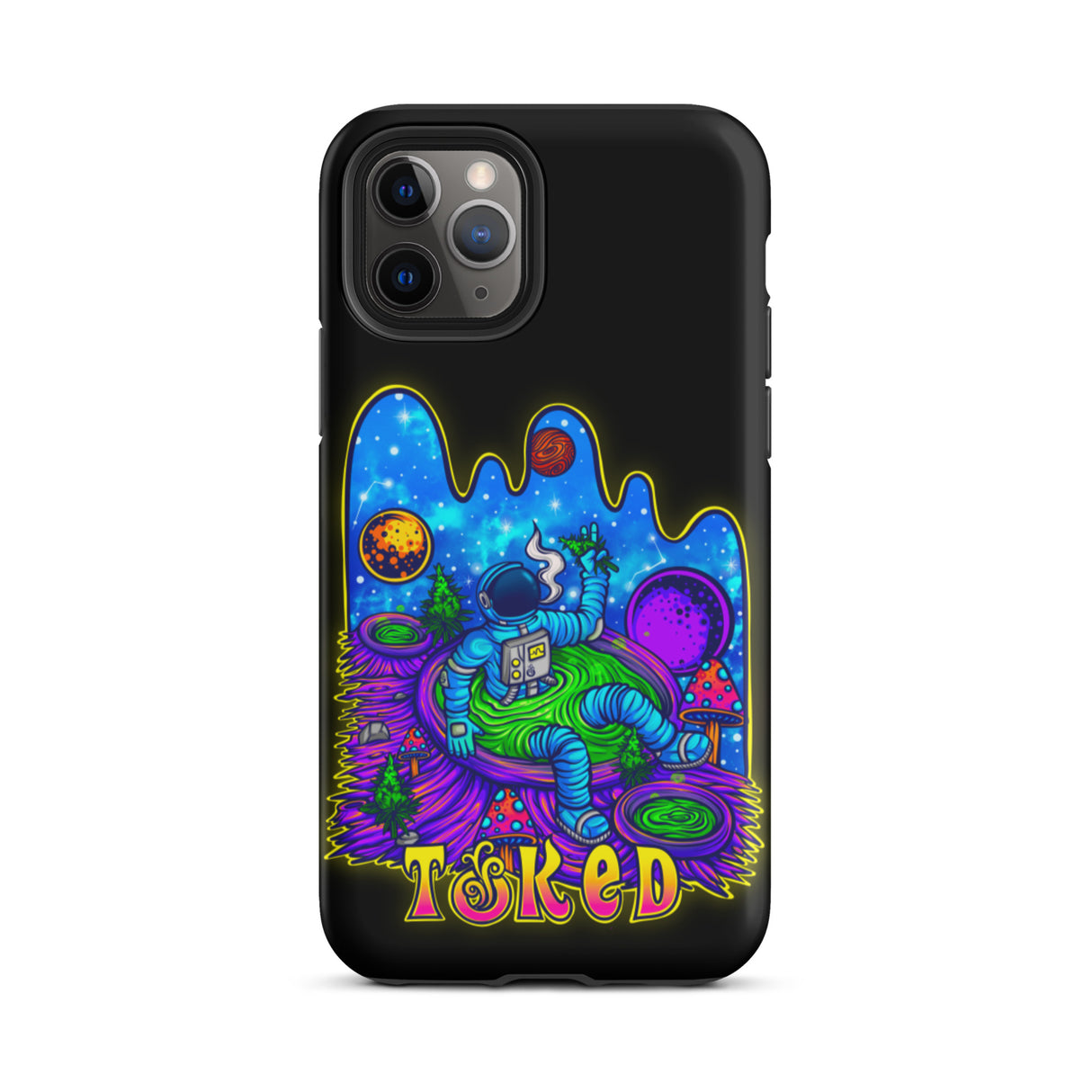 Spaceman Dual Layer Black iPhone Case