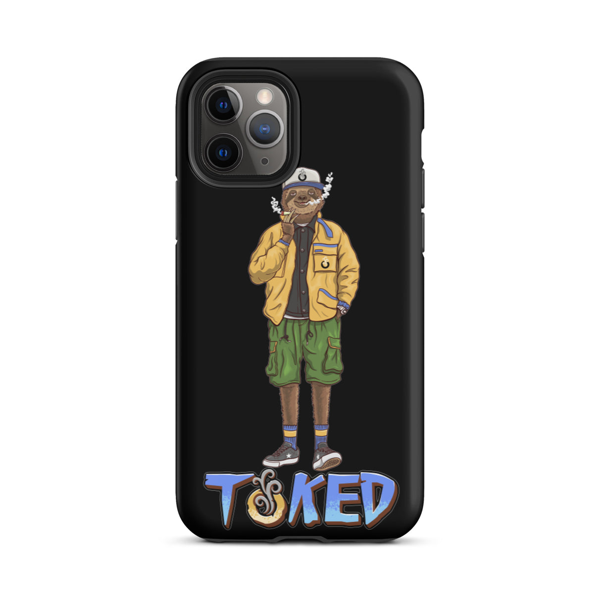 Sloth Dual Layer Black iPhone Case