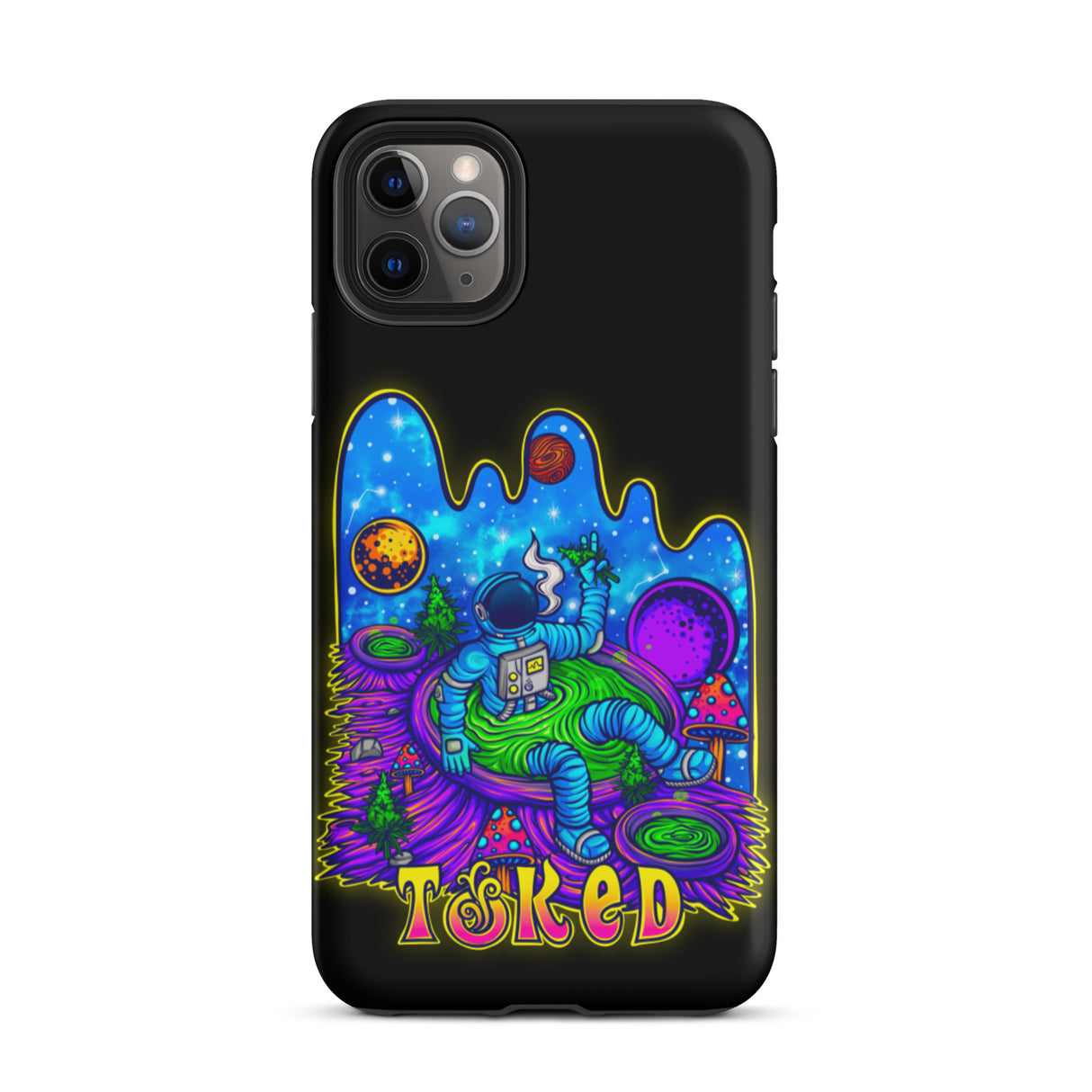 Spaceman Dual Layer Black iPhone Case