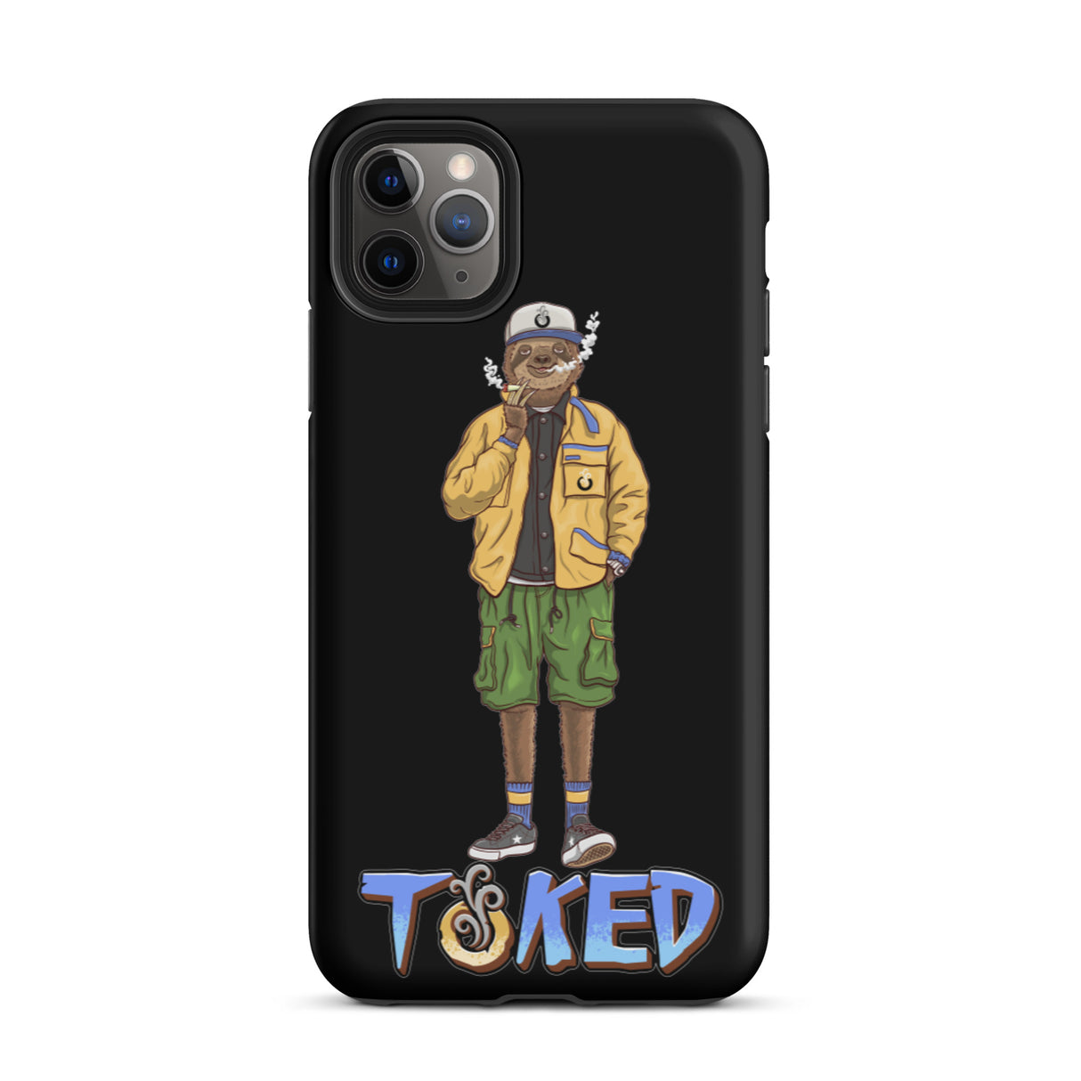 Sloth Dual Layer Black iPhone Case