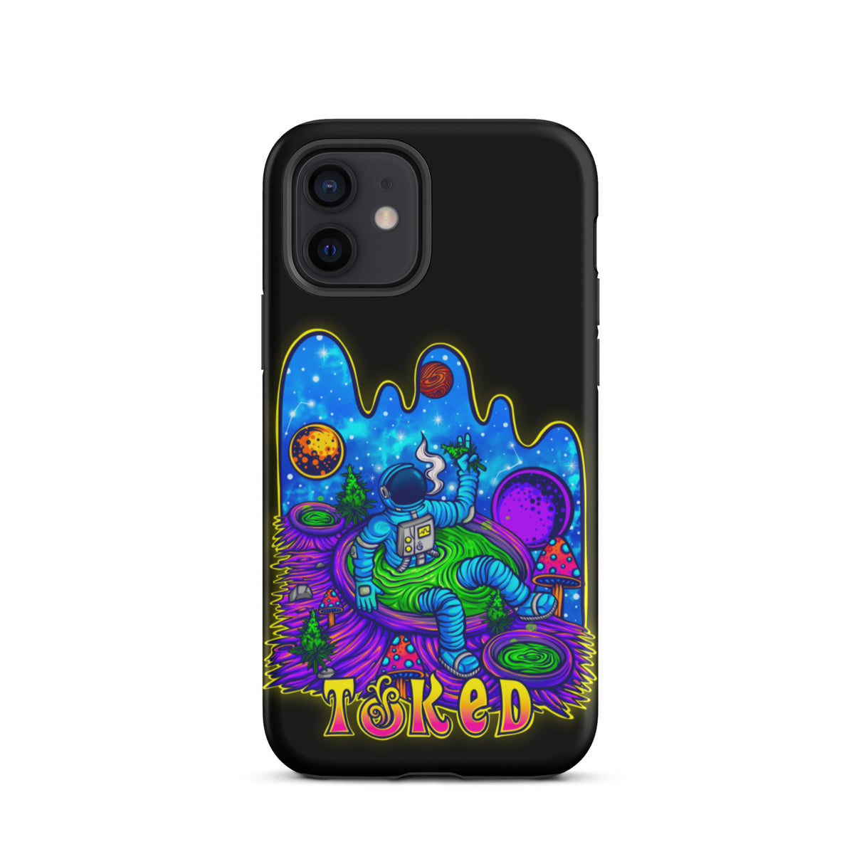 Spaceman Dual Layer Black iPhone Case