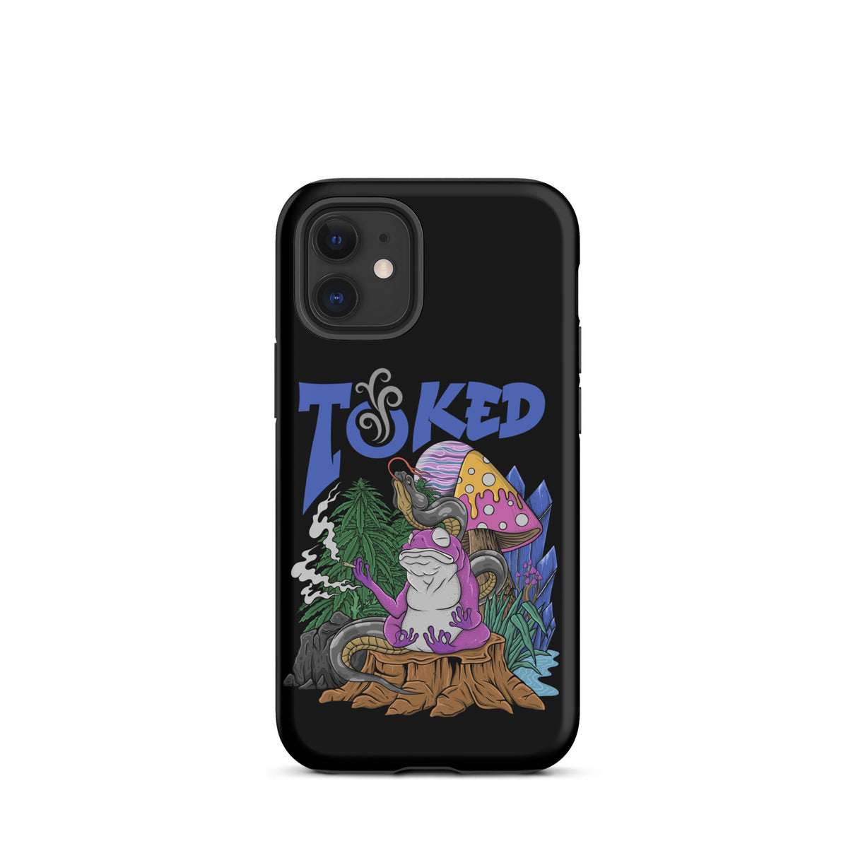 TOKED World Snake Frog Dual Layer Black iPhone Case