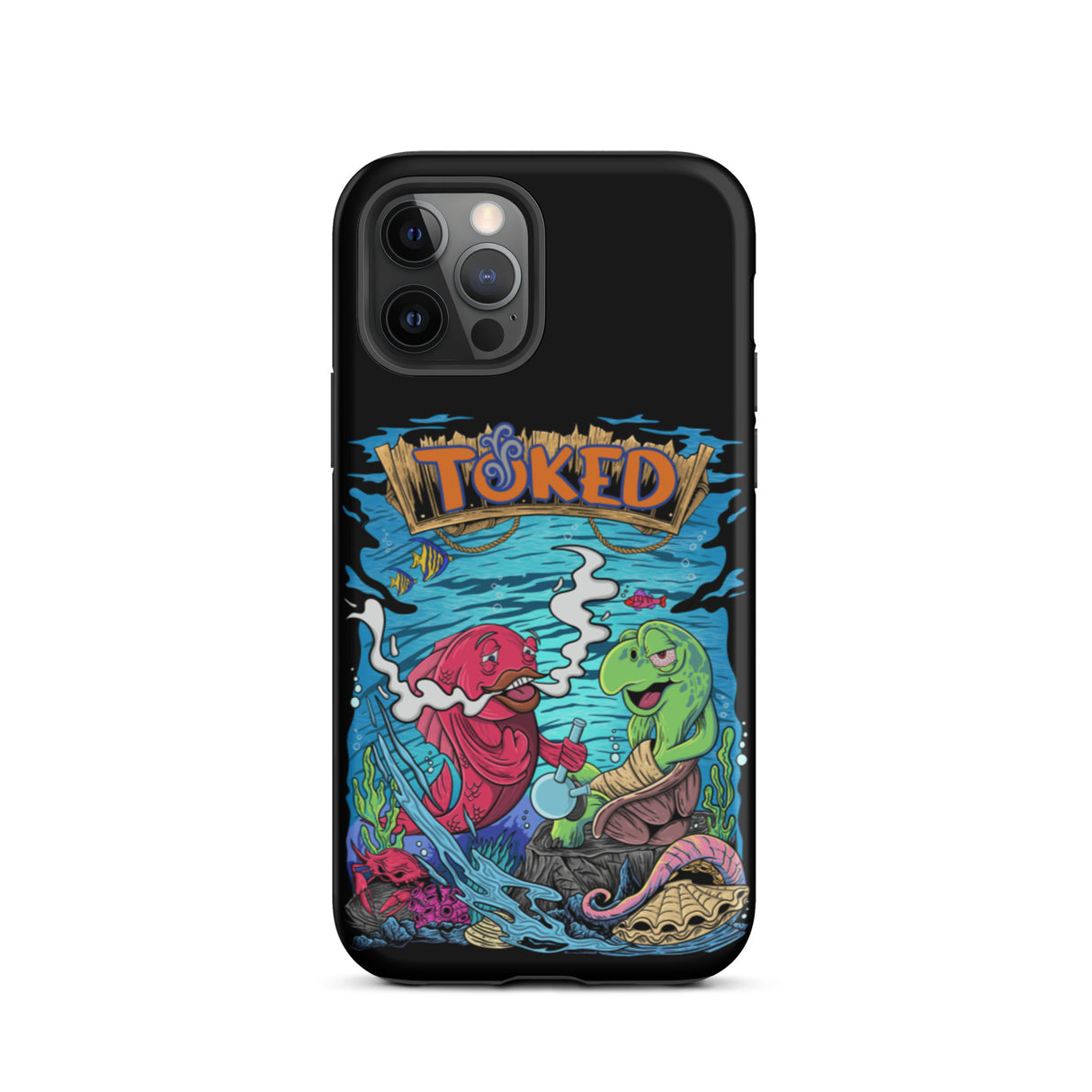 TOKED World Sapper Fish Dual Layer Black iPhone Case