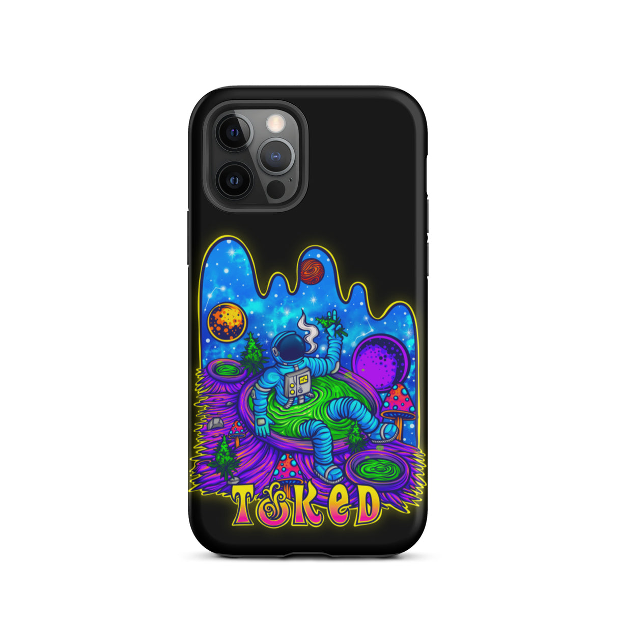 Spaceman Dual Layer Black iPhone Case