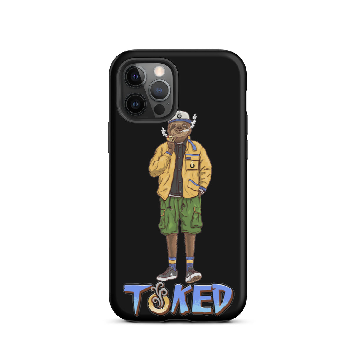 Sloth Dual Layer Black iPhone Case