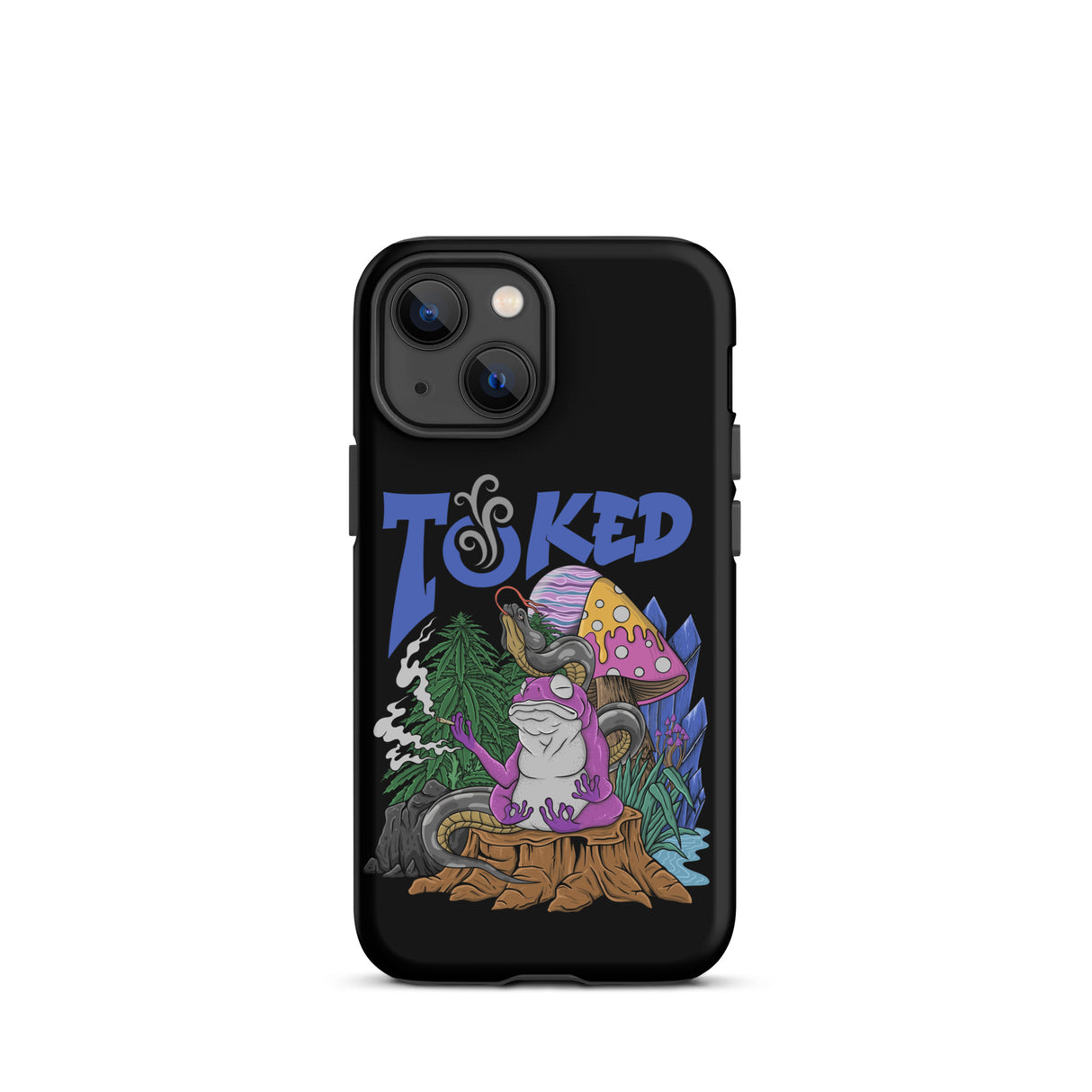 TOKED World Snake Frog Dual Layer Black iPhone Case