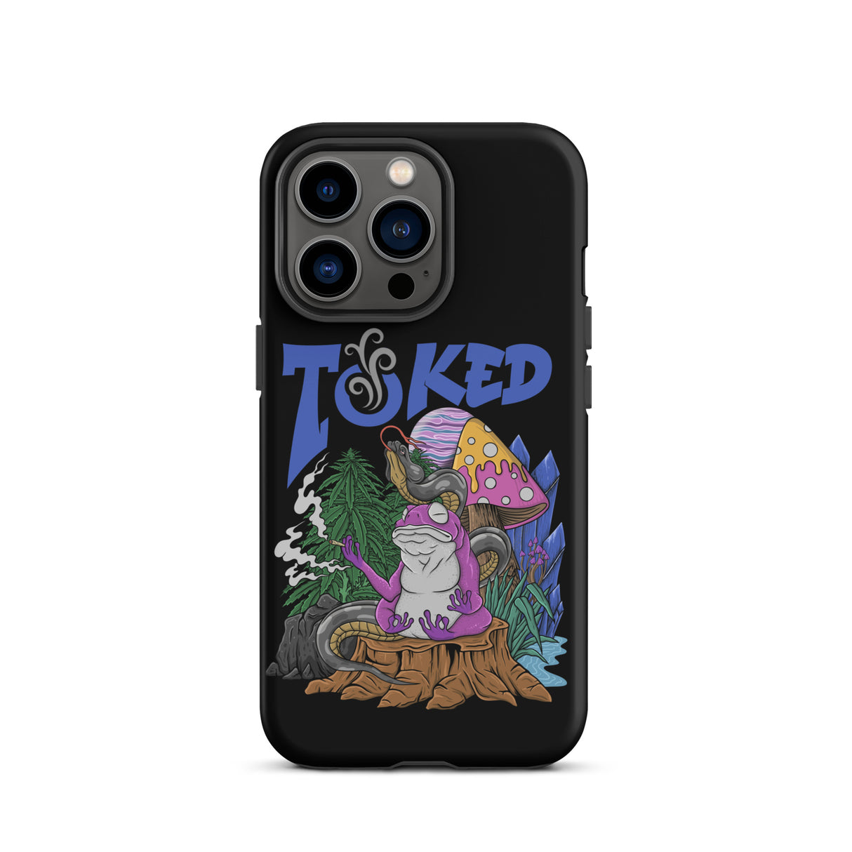TOKED World Snake Frog Dual Layer Black iPhone Case