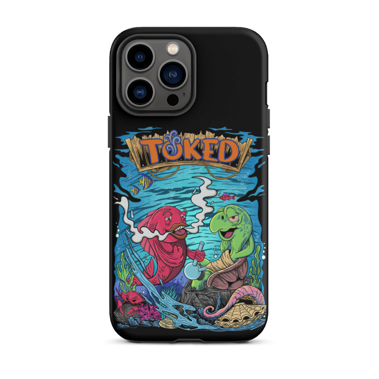 TOKED World Sapper Fish Dual Layer Black iPhone Case