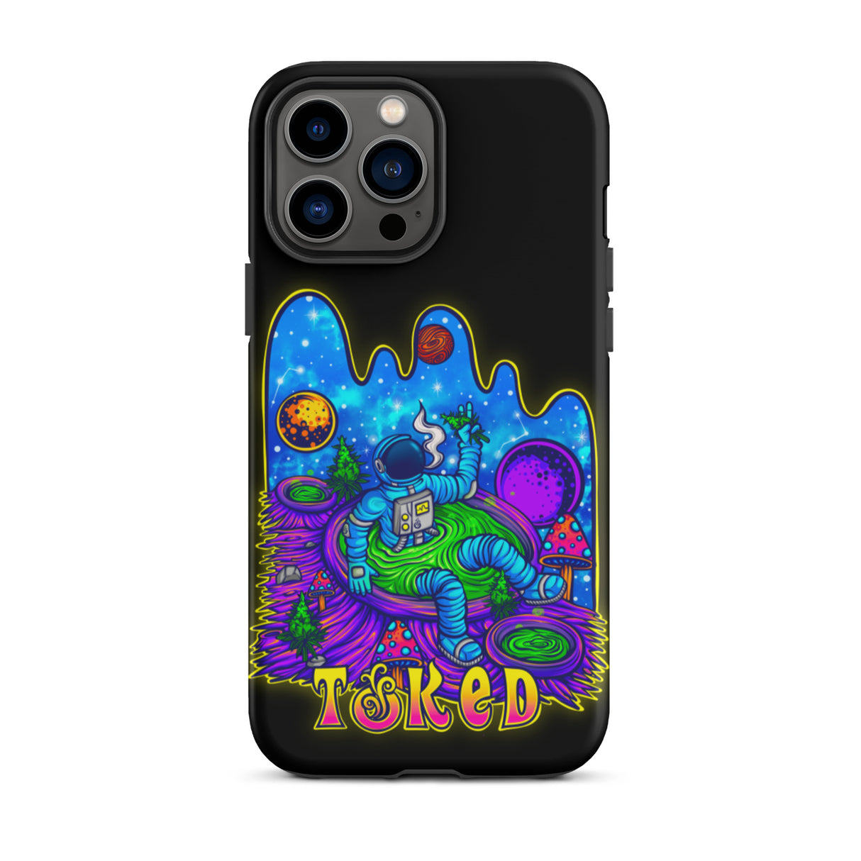 Spaceman Dual Layer Black iPhone Case