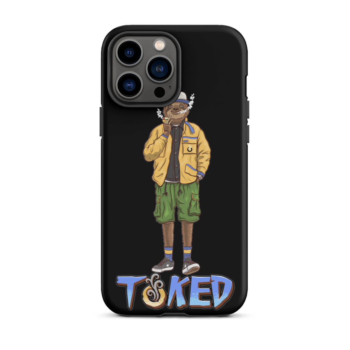 Sloth Dual Layer Black iPhone Case