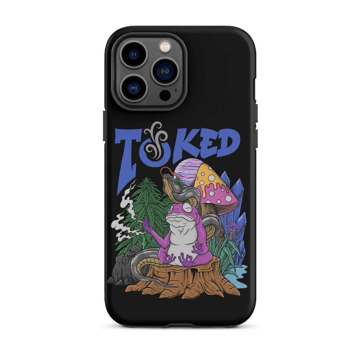 TOKED World Snake Frog Dual Layer Black iPhone Case