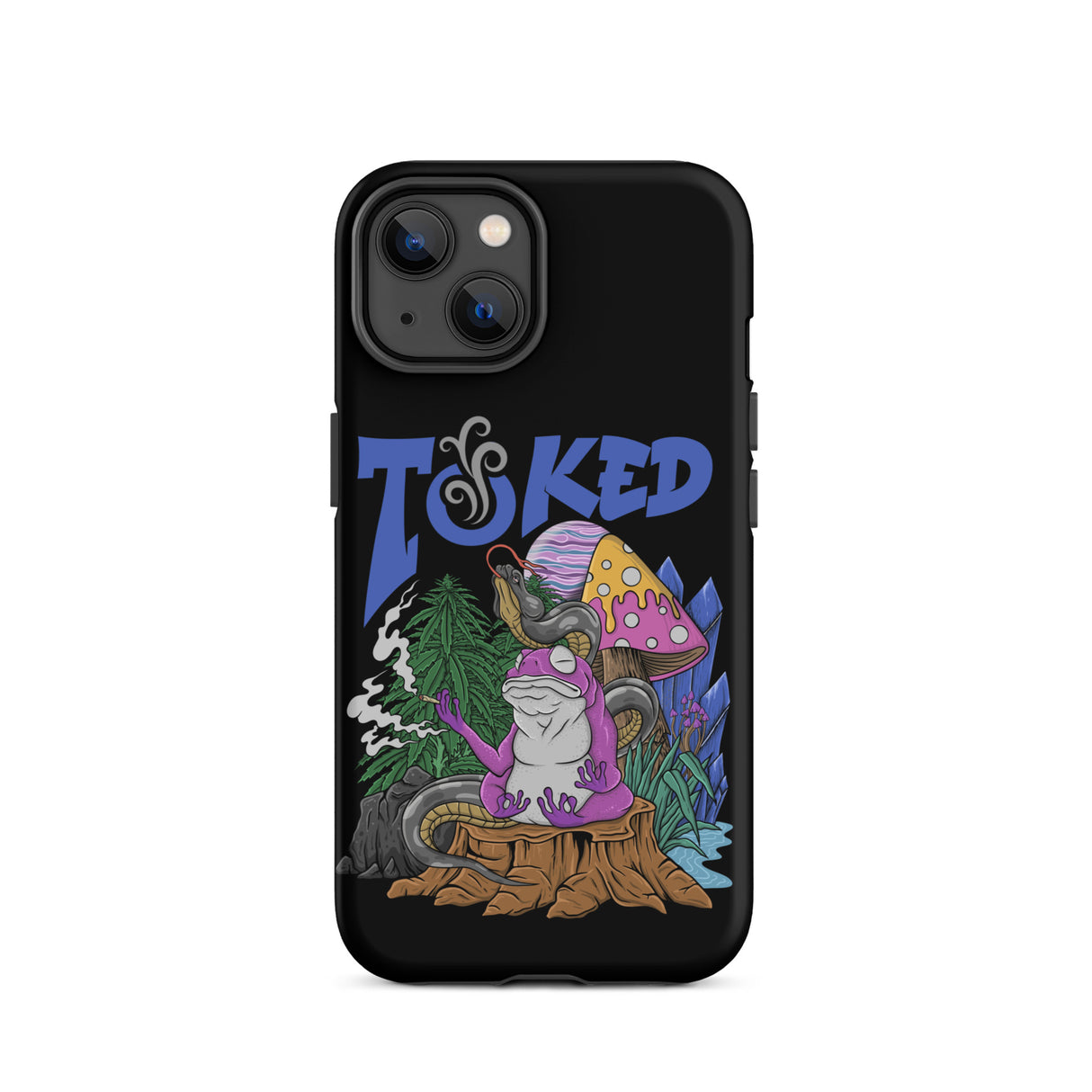 TOKED World Snake Frog Dual Layer Black iPhone Case