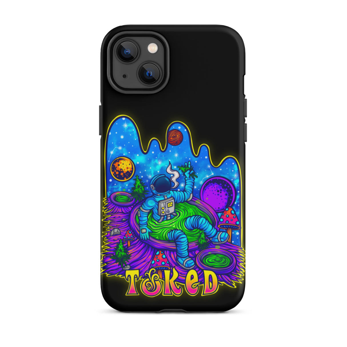 Spaceman Dual Layer Black iPhone Case