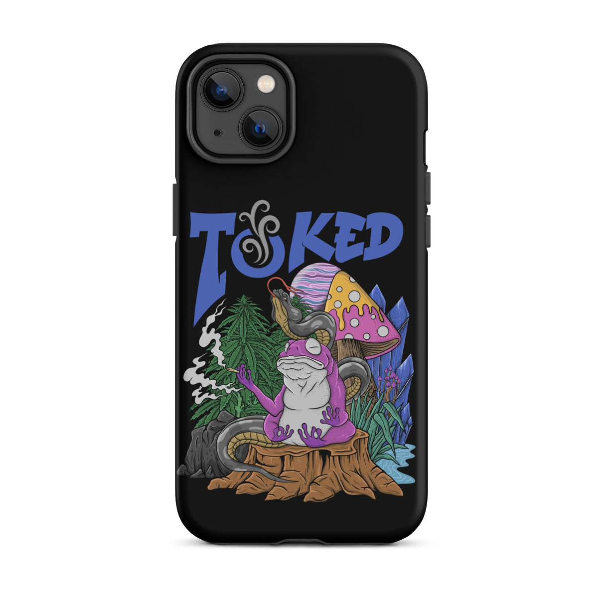 TOKED World Snake Frog Dual Layer Black iPhone Case