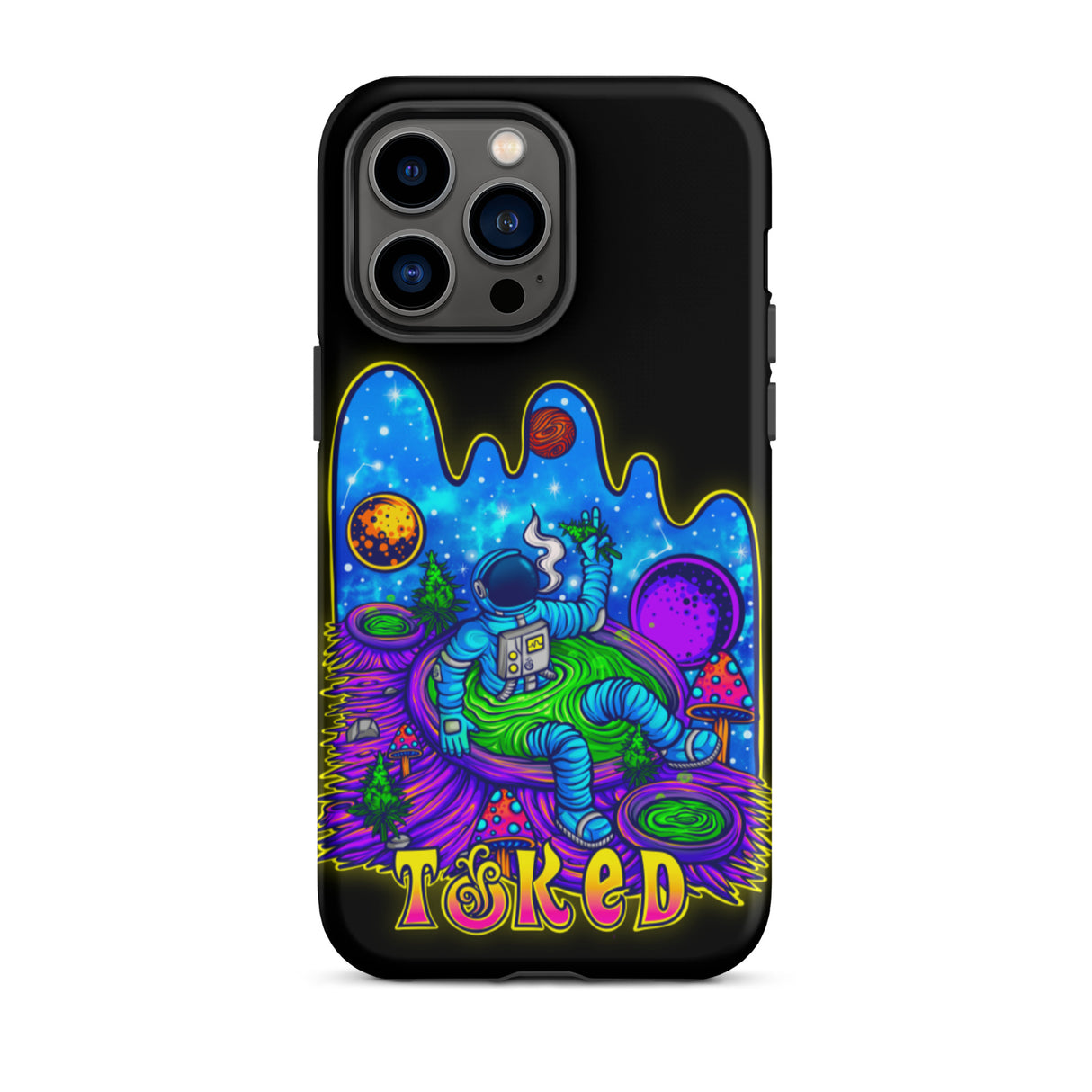 Spaceman Dual Layer Black iPhone Case