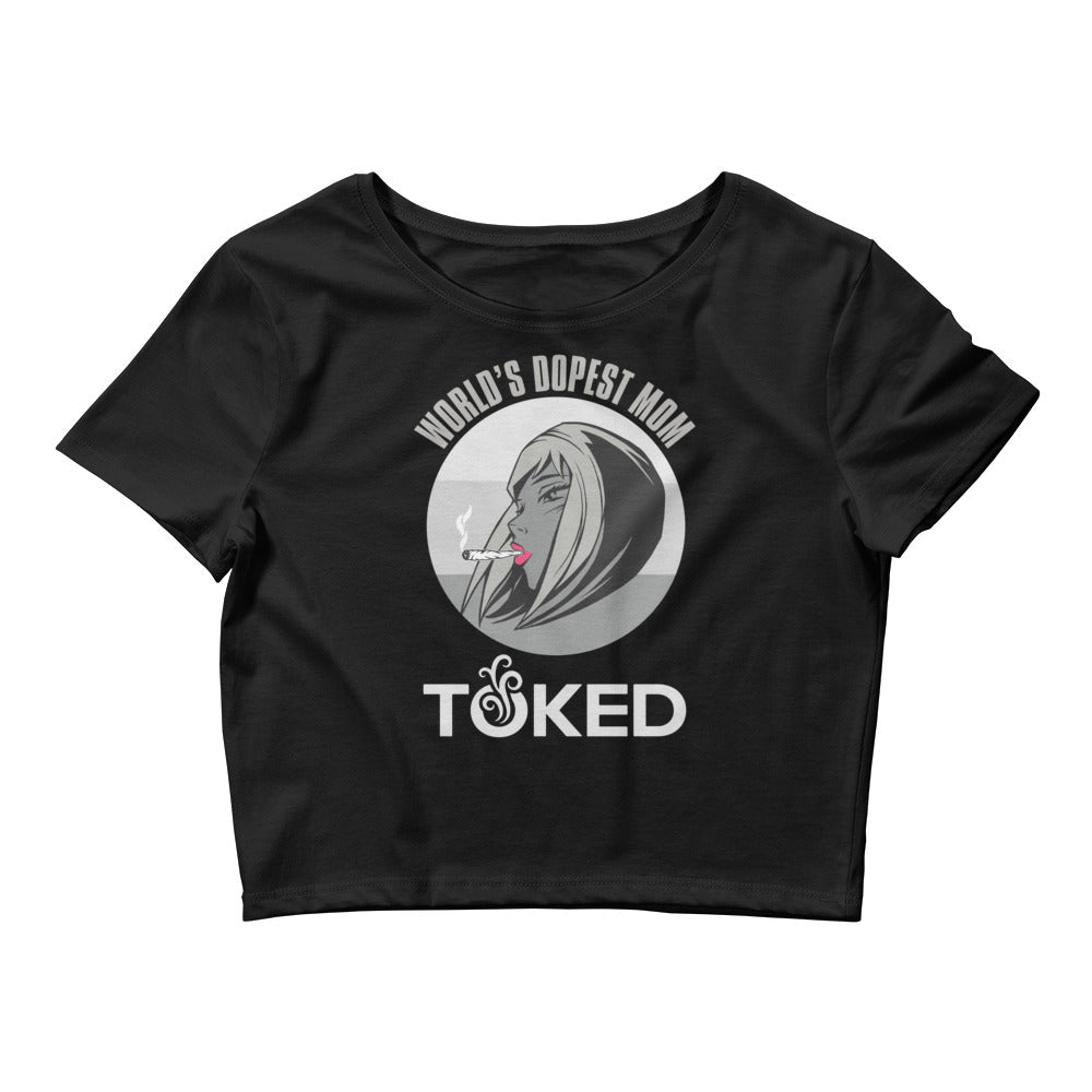 World's Dopest Mom Crop Top T-Shirt