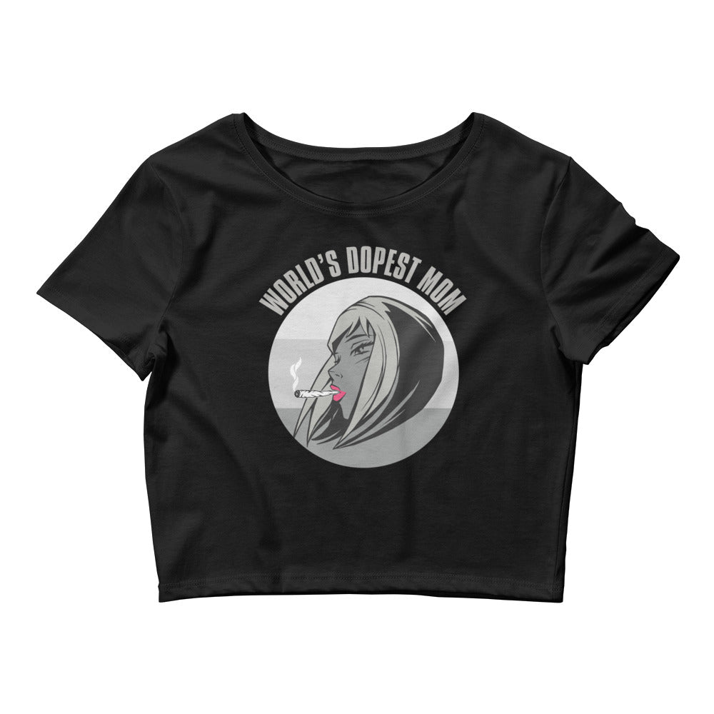 World's Dopest Mom Crop Top T-Shirt