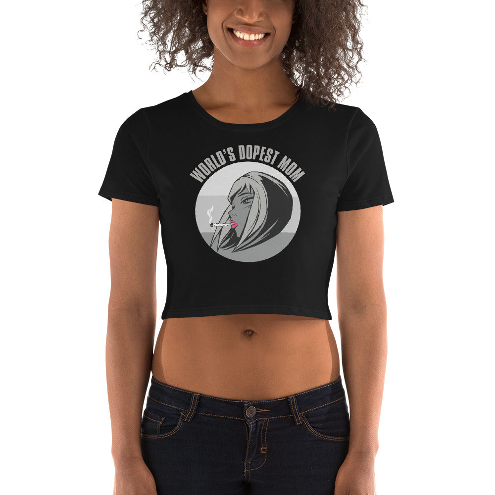 World's Dopest Mom Crop Top T-Shirt