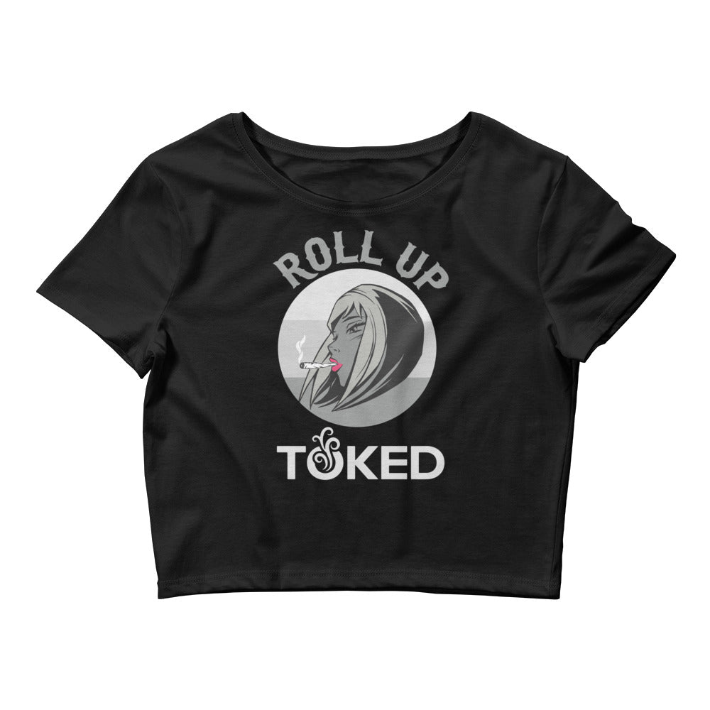 Roll Up Crop Top T-Shirt