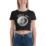 Roll Up Crop Top T-Shirt