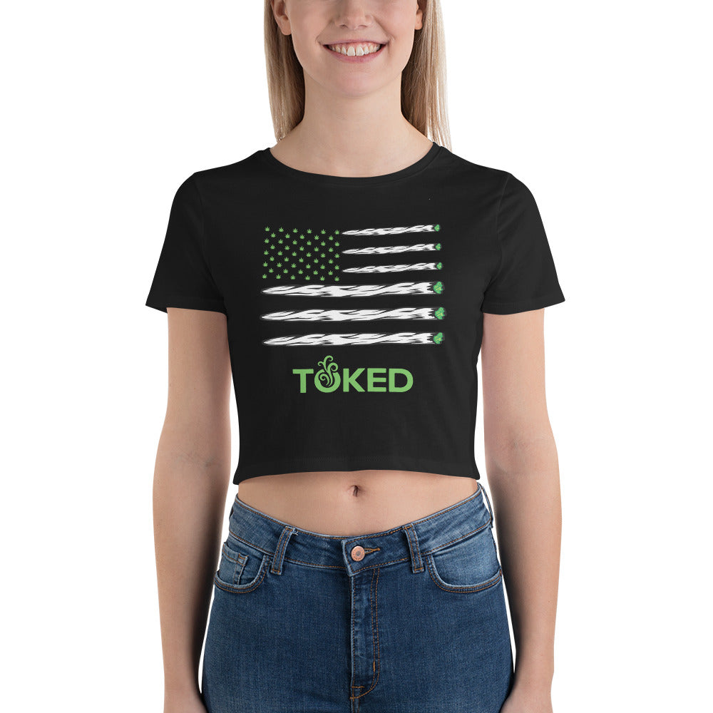 TOKED Flag Crop Top T-Shirt