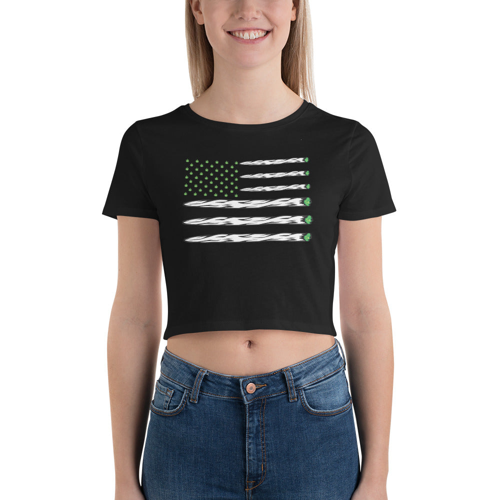 TOKED Flag Crop Top T-Shirt