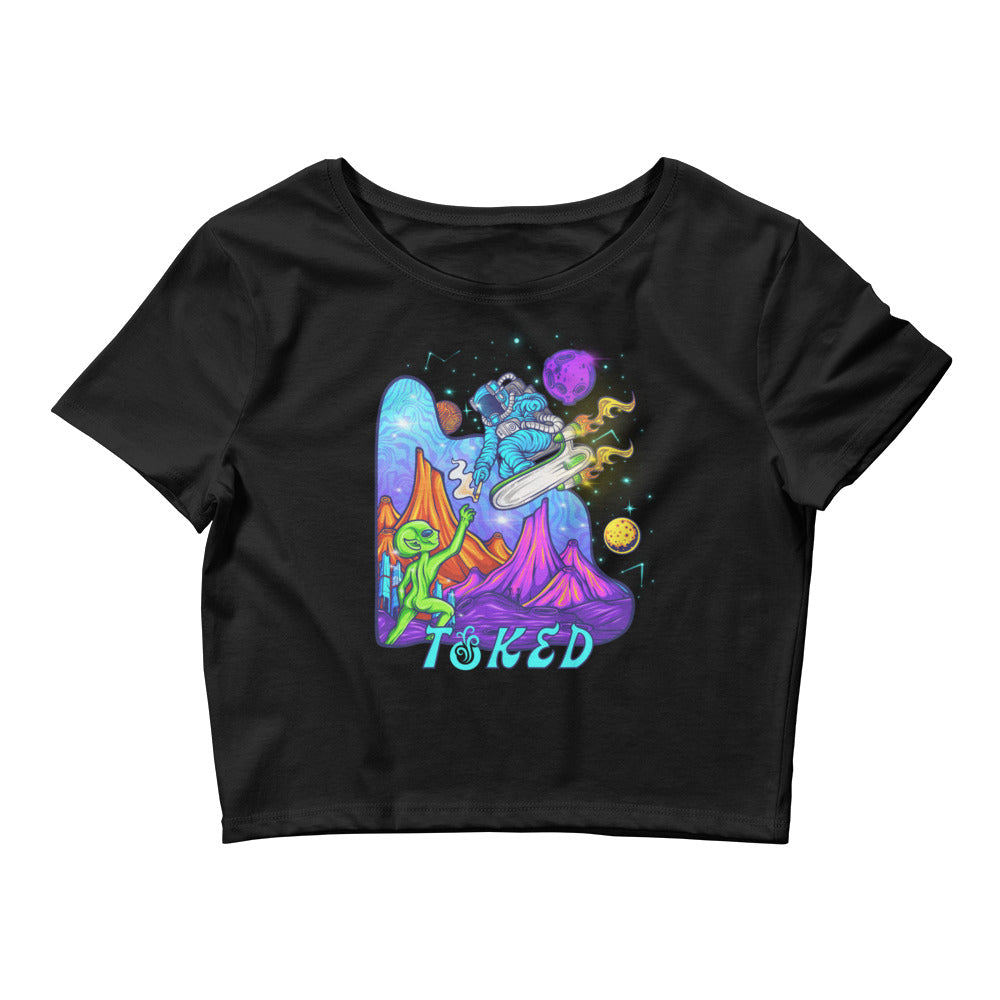 TOKED World Alien Share Crop Top T-shirt