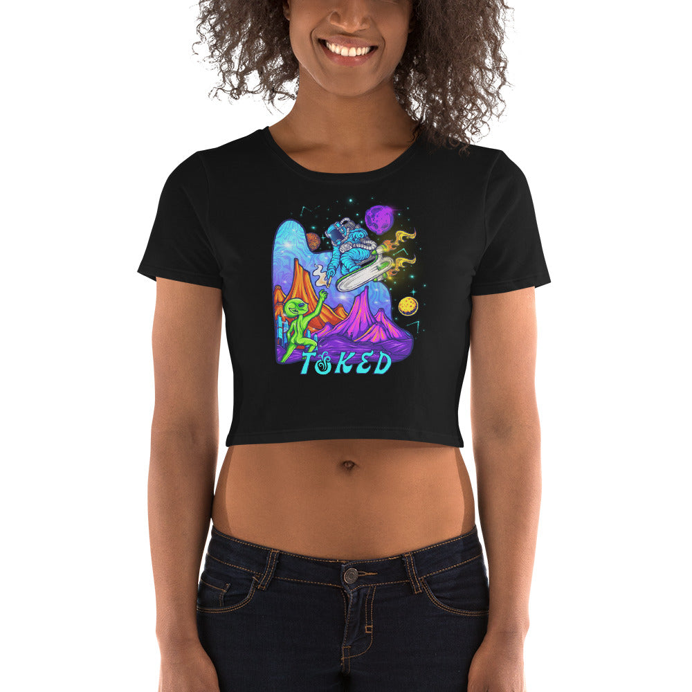 TOKED World Alien Share Crop Top T-shirt