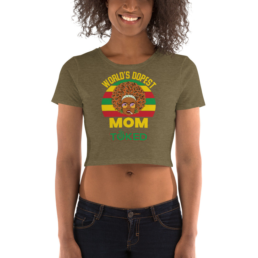 World's Dopest Mom Crop Top T-Shirt