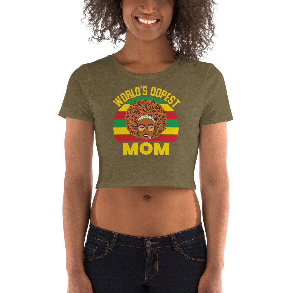 World's Dopest Mom Crop Top T-Shirt