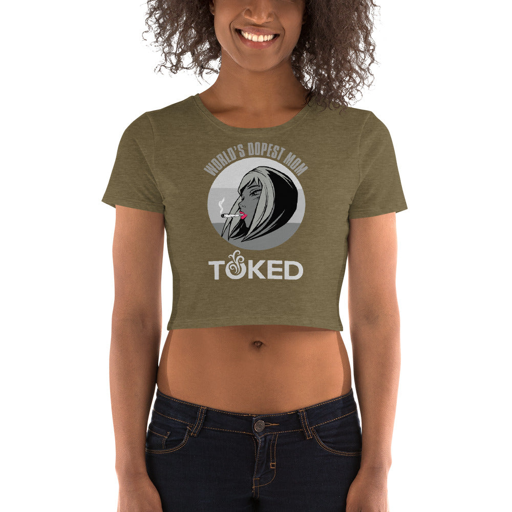 World's Dopest Mom Crop Top T-Shirt