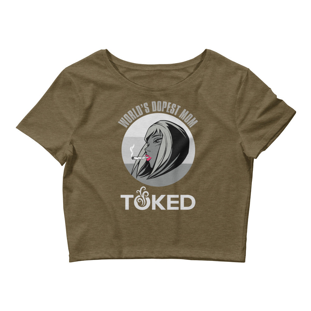 World's Dopest Mom Crop Top T-Shirt